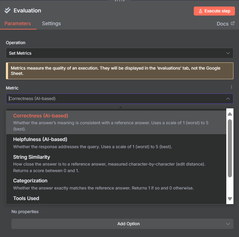 Built-in Metrics